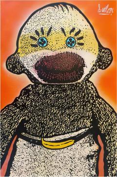  Dave Wilcox Modern California Oil Painting of a Sock Monkey by Dave Wilcox - 4483811