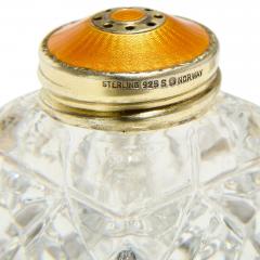  David Andersen Silver enamel and cut glass salt and pepper shakers by David Andersen - 4212738