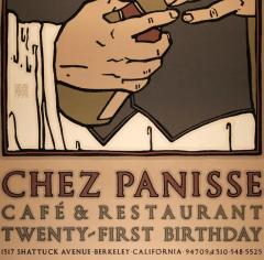  David Lance Goines Chez Panisse 21st Birthday Celebration Limited Ed Goines Graphic Art Poster - 2909946