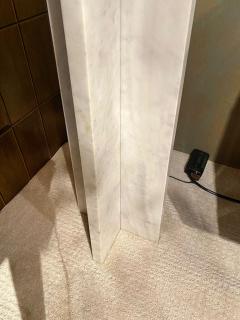  David Law Lella Massimo Vignelli WAGNERIANA MARBLE AND BRASS TORCHIERE BY LELLA AND MASSIMO VIGNELLI - 3477584