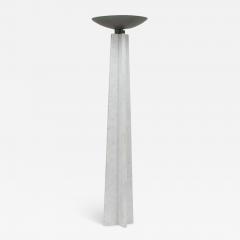  David Law Lella Massimo Vignelli WAGNERIANA MARBLE AND BRASS TORCHIERE BY LELLA AND MASSIMO VIGNELLI - 3479257