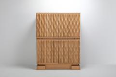  De Coene Brutalist Bar Cabinet in Oak by De Coene 1970s - 1051927