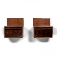  De Coene De Coene Wall Mounted Consoles in Walnut and Rosewood - 1553739