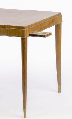  De Coene De Coene refined Art Deco rosewood playing card table with metal tapered legs - 1649160