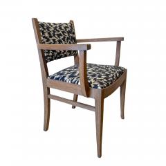  De Coene Fr res Art Deco Armchair by De Coene Fr res Limed Oak Belgium circa 1935 - 4446760