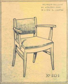  De Coene Fr res Art Deco Armchair by De Coene Fr res Limed Oak Belgium circa 1935 - 4446763