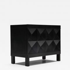  De Coene Fr res Brutalist De Coene Cabinet in Black Stained Oak 1970s - 2691574