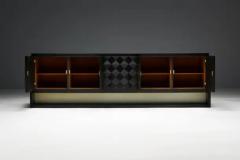  De Coene Fr res Brutalist Sideboard by De Coene in Stained Oak Belgium 1970s - 3856076