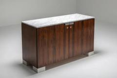  De Coene Fr res Carrara Marble and Rosewood Cabinet by Alfred Hendrickx - 3386692