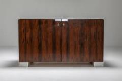  De Coene Fr res Carrara Marble and Rosewood Cabinet by Alfred Hendrickx - 3386696