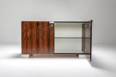  De Coene Fr res Carrara Marble and Rosewood Cabinet by Alfred Hendrickx - 3386759
