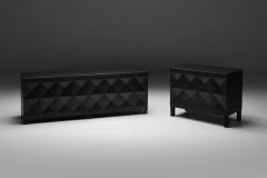  De Coene Fr res De Coene Credenza in Black Stained Oak 1970s - 2689692