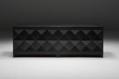  De Coene Fr res De Coene Credenza in Black Stained Oak 1970s - 2689696