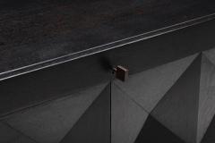 De Coene Fr res De Coene Credenza in Black Stained Oak 1970s - 2689716