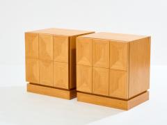  De Coene Fr res De Coene Fr res brutalist oak bedside tables 1970 - 3932823