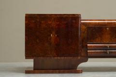  De Coene Fr res Exceptional De Coene Fr res Art Deco Sideboard in Burl Walnut Belgium 1930s - 4608431