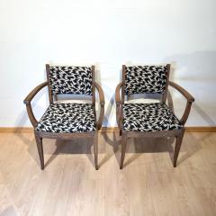  De Coene Fr res Pair of Art Deco Armchairs De Coene Fr res Limed Oak Belgium circa 1935 - 4598927