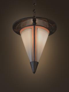  De Nieuwe Honsel De Nieuwe Honsel Amsterdam School Conical Lamp c 1930 - 4814614
