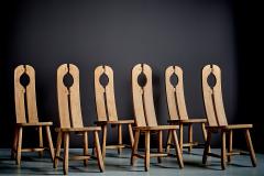  De Puydt Brutalist Dining Room Set consisting of 6 chairs and a matching dining table - 4613762
