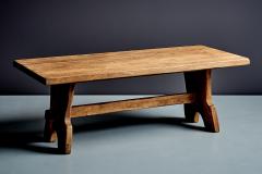  De Puydt Brutalist solid Oak Coffee Table by De Puydt - 4491961