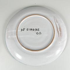  DeSimone 1960s DeSimone Pottery Ceramic Hand Painted Art Plate from Italy - 2960253