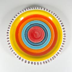  DeSimone 1960s DeSimone Pottery of Italy Vibrant Ceramic Art Plate Hand Painted - 2930321