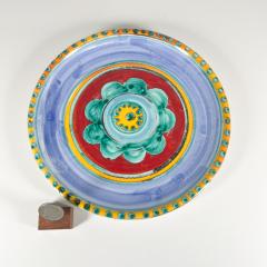  DeSimone 1960s DeSimone of Italy Colorful Art Plate Hand Painted Ceramic Pottery - 2930447