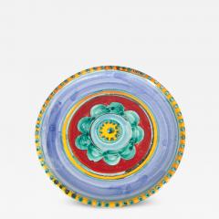  DeSimone 1960s DeSimone of Italy Colorful Art Plate Hand Painted Ceramic Pottery - 2932417