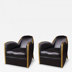  Decoration Levitan Fine And Stylish Pair of Art Deco Giltwood Armchairs by Decoration Levitan - 4485281