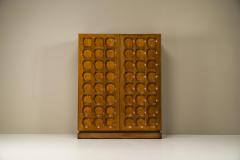  Defour Brutalist Highboard in Dark Oak Model Sonate by Frans Defour Belgium 1970s - 3055852