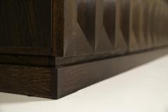  Defour Brutalist Sideboard by Defour in Solid Dark Stained Oak Belgium 1970s - 4491720
