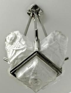  Degu French Art Deco Chandelier Pendant Signed by Degue - 3941654