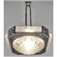  Degu French Art Deco Chandelier Signed by Degue - 3941468