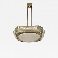  Degu French Art Deco Chandelier Signed by Degue - 4218453