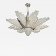  Degu French Art Deco Chandelier by Degue Skyscraper - 4218459