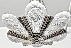  Degu French Art Deco Rose Chandelier signed Degue - 3941618