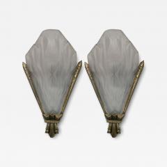  Degu French Art Deco Wall Sconces Signed by Degue LU161923518422 - 4279013