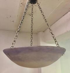  Degu French Art Nouveau Pate Verre Chandelier Pendant by Degu  - 4090981