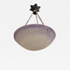  Degu French Art Nouveau Pate Verre Chandelier Pendant by Degu  - 4091437