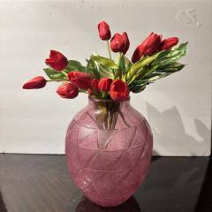  Degu French Etched Glass Art Deco Vase by Degue - 4546943