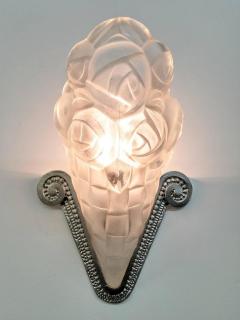  Degu Pair of French Art Deco Wall Sconces By Degue LU161925723173 - 3941899