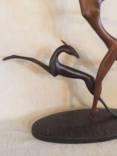  Delarue Delarue Art Deco Carved Wood Sculpture - 71964