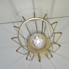  Delta Cosulich Interiors Minimalist Italian Futurist Gold Steel Open Table Lamp - 2153128