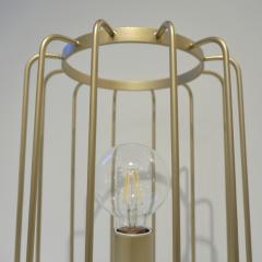  Delta Cosulich Interiors Minimalist Italian Futurist Gold Steel Open Table Lamp - 2153131