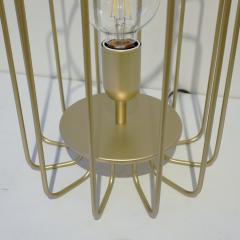  Delta Cosulich Interiors Minimalist Italian Futurist Gold Steel Open Table Lamp - 2153133