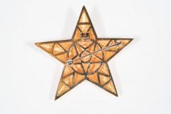  Demner Mid Century Modernist 18 Karat Gold Star Brooch by Demner - 1612721