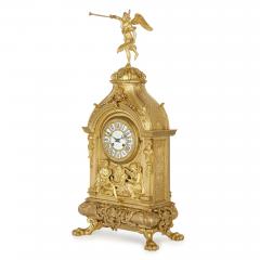  Deni re et Fils Antique Eclectic Style Gilt Bronze Clock Set by Henri Picard and Deni re et Fils - 1907403