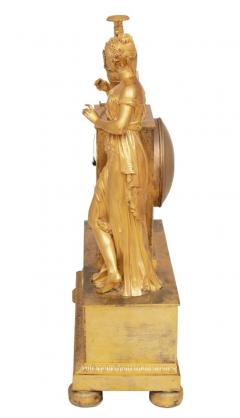  Deni re et Fils Charles X Ormolu Figural Mantel Clock Paris 1830s - 4565453