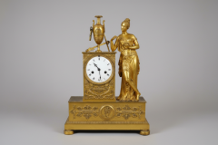  Deni re et Fils Charles X Ormolu Figural Mantel Clock Paris 1830s - 4565454