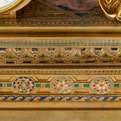  Deni re et Fils Neoclassical Gilt Bronze and Polychrome Enamel Mantel Clock By Deni re et Fils - 4697735